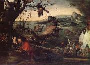 Mandyn, Jan Landscape wtih the Legend of St.Christopher painting